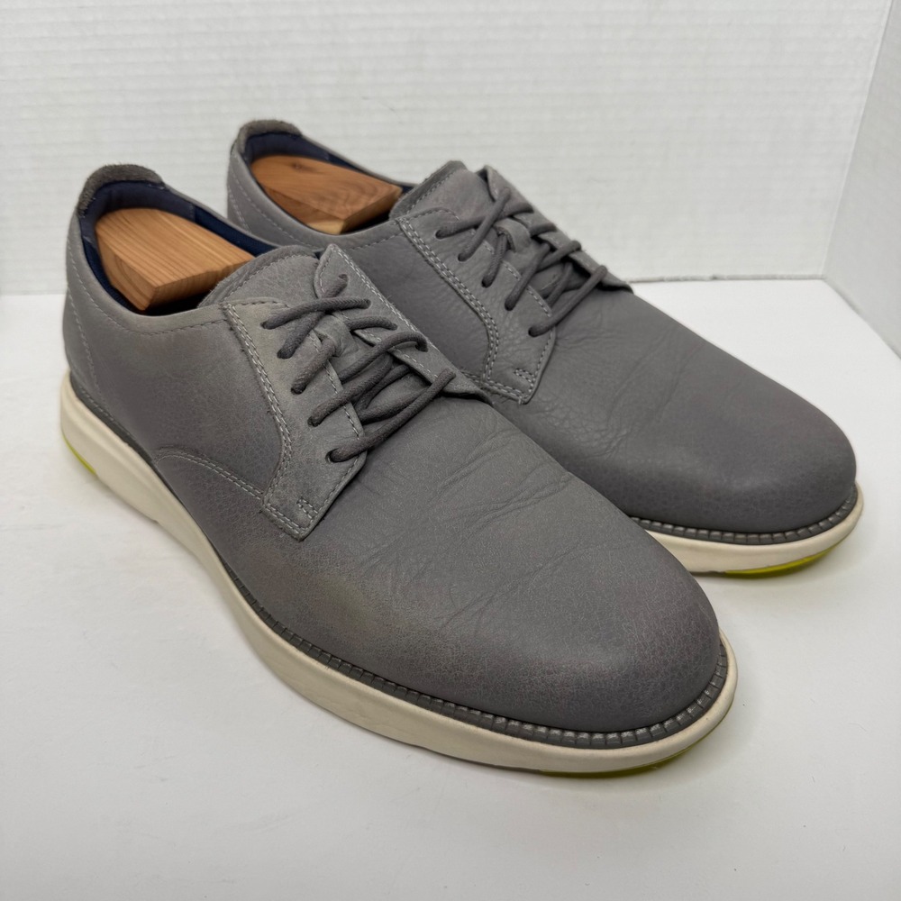 Cole Haan Grand Atlantic Oxford Mens 11 Grey Nubuck C33830 Business Casual Shoes